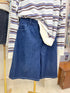 Women Denim High Waist Quarter Pant